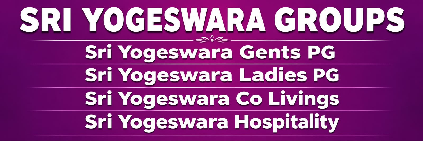 Sri Yogeswara Groups